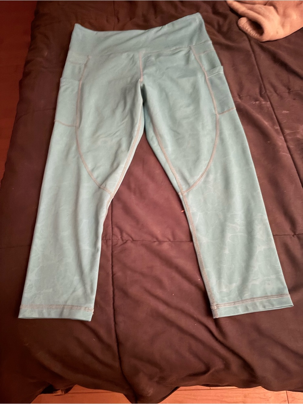 Zyia Teal Active Capri Leggings
